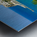 Apulia Puglia Gargano Italy. Elevated view of Peschici Metal print