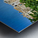 Vieste Gargano. Apulia Puglia Italy. Cape San Francesco and San Francesco church Metal print