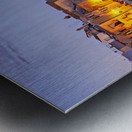 Vieste Gargano. Apulia Puglia Italy. Cape San Francesco and San Francesco church at sunset Metal print