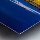 Apulia Puglia Italy. Trani. Basilica Cattedrale Beata Maria Vergine Assunta dedicated to Saint Nicholas at dusk Metal print