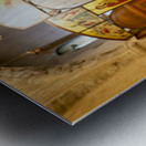 Apulia Puglia Italy. Bari. The Pontifical Basilica of Saint Nicholas. The holy bible Metal print