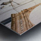 Apulia Puglia Italy. Ostuni. The white town. The narrow alleys of the old town Metal print