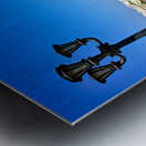 Apulia Puglia Salento. Italy. Otranto. The sea shore Metal print