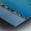 Apulia Puglia Salento. Italy. Torre dellOrso. Melendugno. Aerial view of the beach Metal print