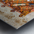 Apulia Puglia Salento Italy. Lecce. Traditional sandals Metal print