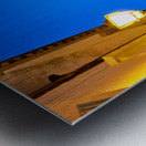 Salento. Apulia Puglia Italy. Gallipoli. The cathedral at night Metal print