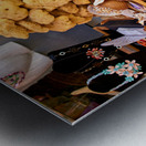 Salento. Apulia Puglia Italy. Gallipoli. Natural sea sponges Metal print