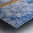 Rome Lazio Italy. Fontana dei Quattro Fiumi Fountain of the Four Rivers is a fountain in the Piazza Navona. It was designed in 1651 by Gian Lorenzo Bernini for Pope Innocent X Metal print