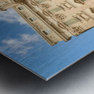 Rome Lazio Italy. Crowd of tourists at Trevi fountain Metal print