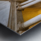 Rome Lazio Italy. The Galleria Nazionale dArte Antica or National Gallery of Ancient Art an art museum in Palazzo Barberini. Square staircase by Bernini Metal print