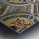 Rome Lazio Italy. The Vatican Museums in Vatican City. Raphael rooms frescoes Metal print