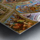 Rome Lazio Italy. The Vatican Museums in Vatican City. Raphael rooms frescoes Metal print