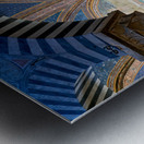 San Gimignano. Tuscany. Italy. The interior of the Collegiata di Santa Maria Assunta. Duomo Cathedral Metal print