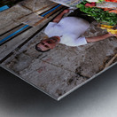 Palermo Sicily Italy. La Vucciria open air market Metal print