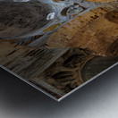 Interior View of the Central Aisle Domes of the Cappella di San Cataldo in Palermo Italy Metal print