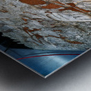 Siena Tuscany Italy. The marble mosaic floor inside the Cathedral Metal print