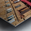 Siena Tuscany Italy. Restaurants in Piazza del Campo Metal print