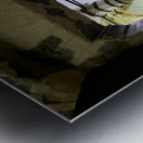 Foligno Umbria Italy. Frescoes at Trinci Palace Palazzo Trinci a patrician residence and museum. Metal print