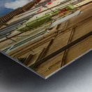 Foligno Umbria Italy. Talking in the alleys of the old town Metal print