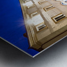 Montefalco Umbria Italy. Piazza del Comune at sunset Metal print