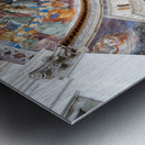 Spoleto Umbria Italy. The interior of the Cathedral. The frescoed apse by Filippo Lippi Metal print