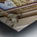 Città della Pieve Umbria Italy. Santa Maria dei Bianchi church. Adoration of the Magi fresco by Perugino Metal print