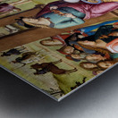 Città della Pieve Umbria Italy. Santa Maria dei Bianchi church. Adoration of the Magi fresco by Perugino Metal print