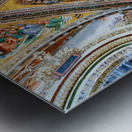 Orvieto Umbria Italy. The vault of the chapel of the Madonna di San Brizio frescoed by Fra Angelico and Benozzo Gozzoli Metal print