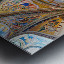 Orvieto Umbria Italy. The vault of the chapel of the Madonna di San Brizio frescoed by Fra Angelico and Benozzo Gozzoli Metal print