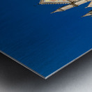 Orvieto Umbria Italy. The facade of the Cathedral Metal print