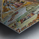 Orvieto Umbria Italy. The vault of the chapel of the Madonna di San Brizio frescoed by Fra Angelico and Benozzo Gozzoli Metal print