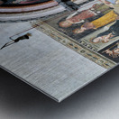 Verona Veneto Italy. The Basilica of Saint Anastasia. The entrance of the Cappella Giusti Giusti chapel Metal print