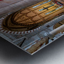 Verona Veneto Italy. The Basilica of Saint Anastasia. Madonna statue Metal print