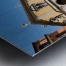 Verona Veneto Italy. Piazza dei Signori with the monument to Dante Metal print