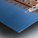 Verona Veneto Italy. Piazza dei Signori with the monument to Dante Metal print