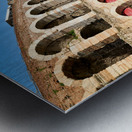 Verona Veneto Italy. The Verona Arena - Roman Amphitheatre and the Town Hall Metal print