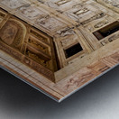 Vicenza Veneto Italy. The interiors of the Teatro Olimpico Olympic Theatre Metal print