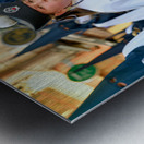 Zaragoza. Saragossa. Aragon. Spain.  Processions of the Easter Holy Week Metal print