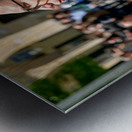 Zaragoza. Saragossa. Aragon. Spain.  Processions of the Easter Holy Week Metal print