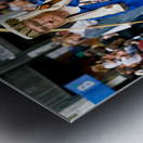 Zaragoza. Saragossa. Aragon. Spain.  Processions of the Easter Holy Week Metal print