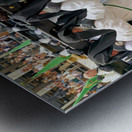 Zaragoza. Saragossa. Aragon. Spain.  Processions of the Easter Holy Week Metal print