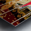 Zaragoza. Saragossa. Aragon. Spain.  Processions of the Easter Holy Week Metal print