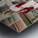 Zaragoza. Saragossa. Aragon. Spain.  Processions of the Easter Holy Week Metal print