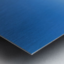 Iconic blue domes and white architecture of Santorini Greece. Metal print