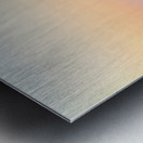 Oia Santorini: White buildings windmills and sunset over the  Metal print