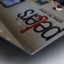 Peters Sydney Fish Market displays fresh seafood for sale. Metal print