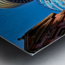 Sydney Tower and J.P. Morgan building against blue sky. Metal print