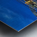 Sydney Opera House and Harbour Bridge at dusk. Metal print