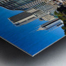 Sydney Harbour skyline with people enjoying the waterfront prome Metal print