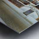 People study in the grand reading room of Mitchell Library in Sy Metal print